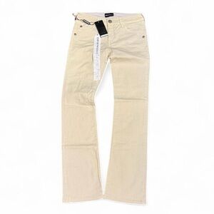 Y2K NWT Emporio Armani Cameron Tan Low Rise Bootcut Jeans
